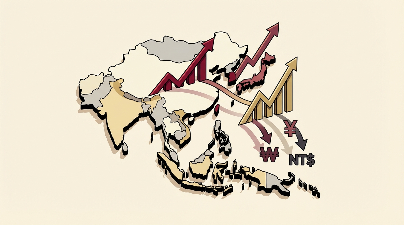 AI Boom Breaks Traditional Stock-Currency Link Across Asia-Pacific